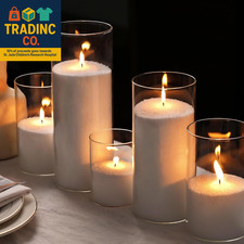 8LB Candle Sand- White Candle Beads, Sand Wax, Pearled Candles with Wicks 50 Pc