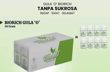 Biorich Gula O 50g x 8 Bottles – Halal Sugar Substitute, No Sucrose, Low Calorie