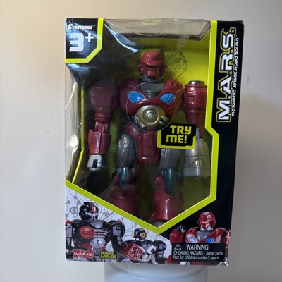 Cybotronik M.A.R.S. Motorized Attack Robo Squad Walking Robot XSS 7'', Lights Up