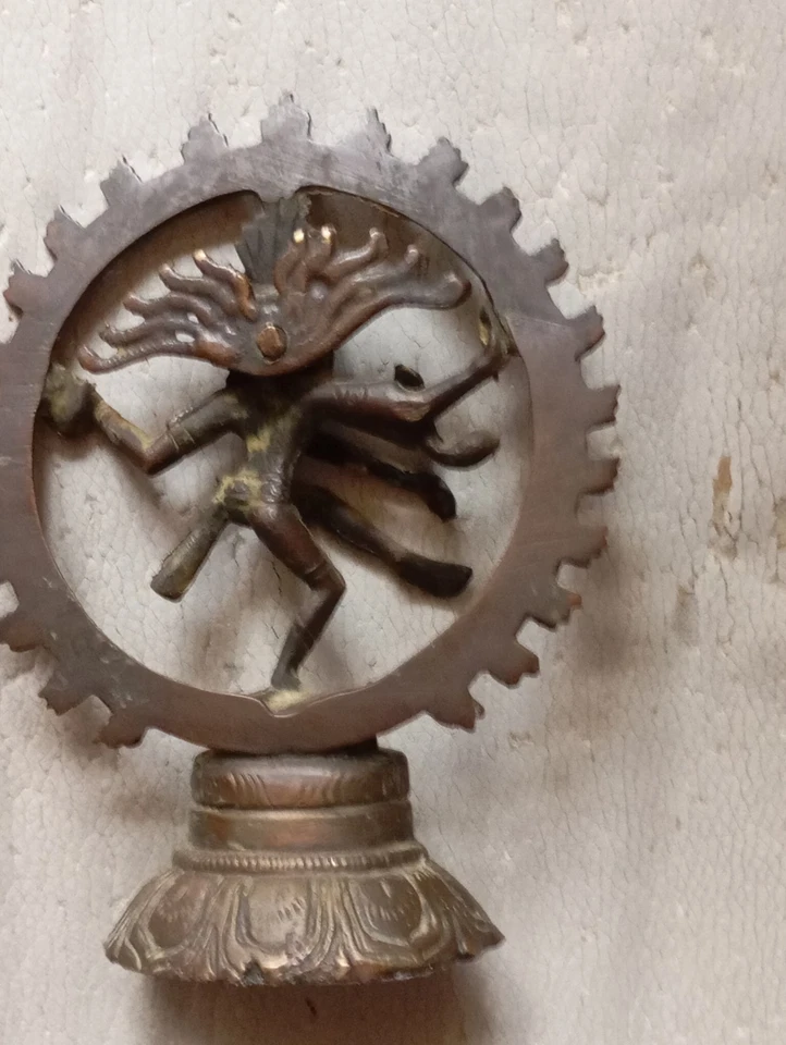 statuette bronze shiva Nataraja dansant Inde Bouddiste - Photo 3/4