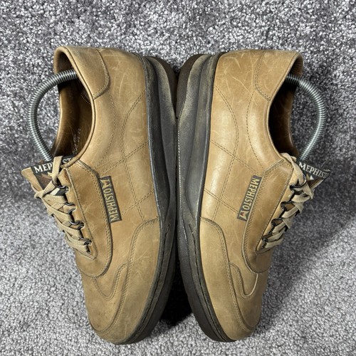 Mephisto Schuhe Herren 8,5 Braun Leder Walking Turnschuhe Match Runoff Air Jet - Bild 8 von 17