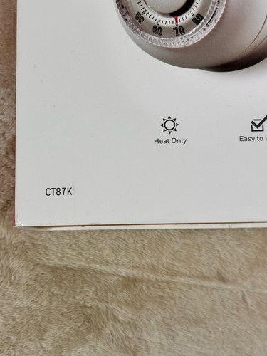 Thermostat non programmable Honeywell CT87N "The Round" neuf boîte ouverte - Photo 3/7