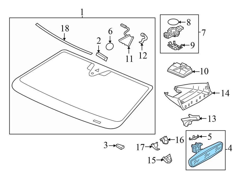 2016-2020 VW E-GOLF - Espelho retrovisor com AUTO DIM 3G0857511AM - Imagem 4 de 4