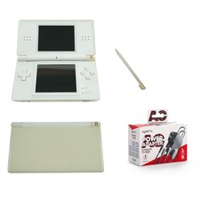 Nintendo DS Lite NDSL Handheld Console & Stylus w/ New Charger - Tested (White)
