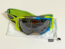 Oakley Crowbar Snow Goggles Blue/Lime/Dark Gray - Ski Snowboard Unused