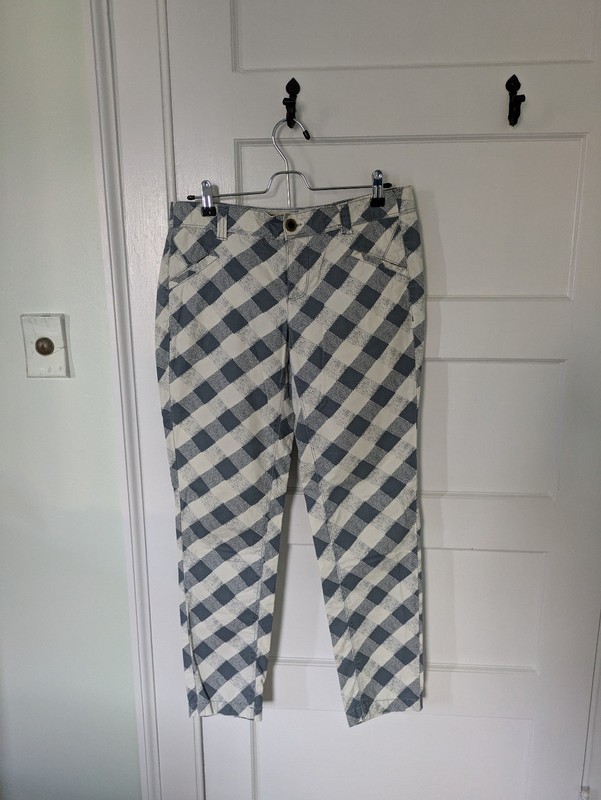 Anthropologie Daughters Of The Liberation Go Getter Check Plaid Women Pants Sz 6