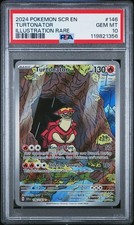 Turtonator 146/142 Illustration Rare Pokemon Stellar Crown PSA 10