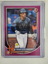 2025 Bowman - Francisco Lindor #86 Fuchsia /299
