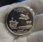 2004 Florida 1 oz .999 Silver Round Edge Toned "Silver 25c Design"