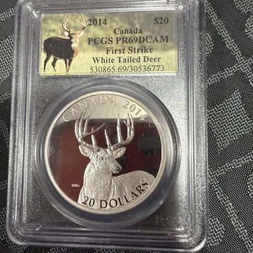 2014 Canada S$20 White-Tailed Deer NGC PF 69 Ultra Cameo 1 Oz First in Series