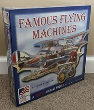 NIB Famous Flying Machines shaped puzzle Great American Puzzle Factory