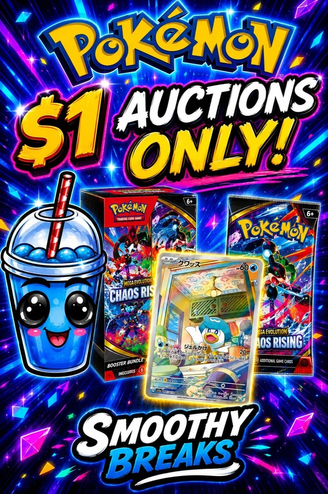 $1 Pokemon Cards & Pack Auctions ALL STREAM!  🔥🔥CAN WE HIT 150 FOLLOWERS?