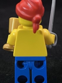 LEGO Pirate Minifigure Red/White Stripes Shirt Red Bandana pi043 6254 1481 6276