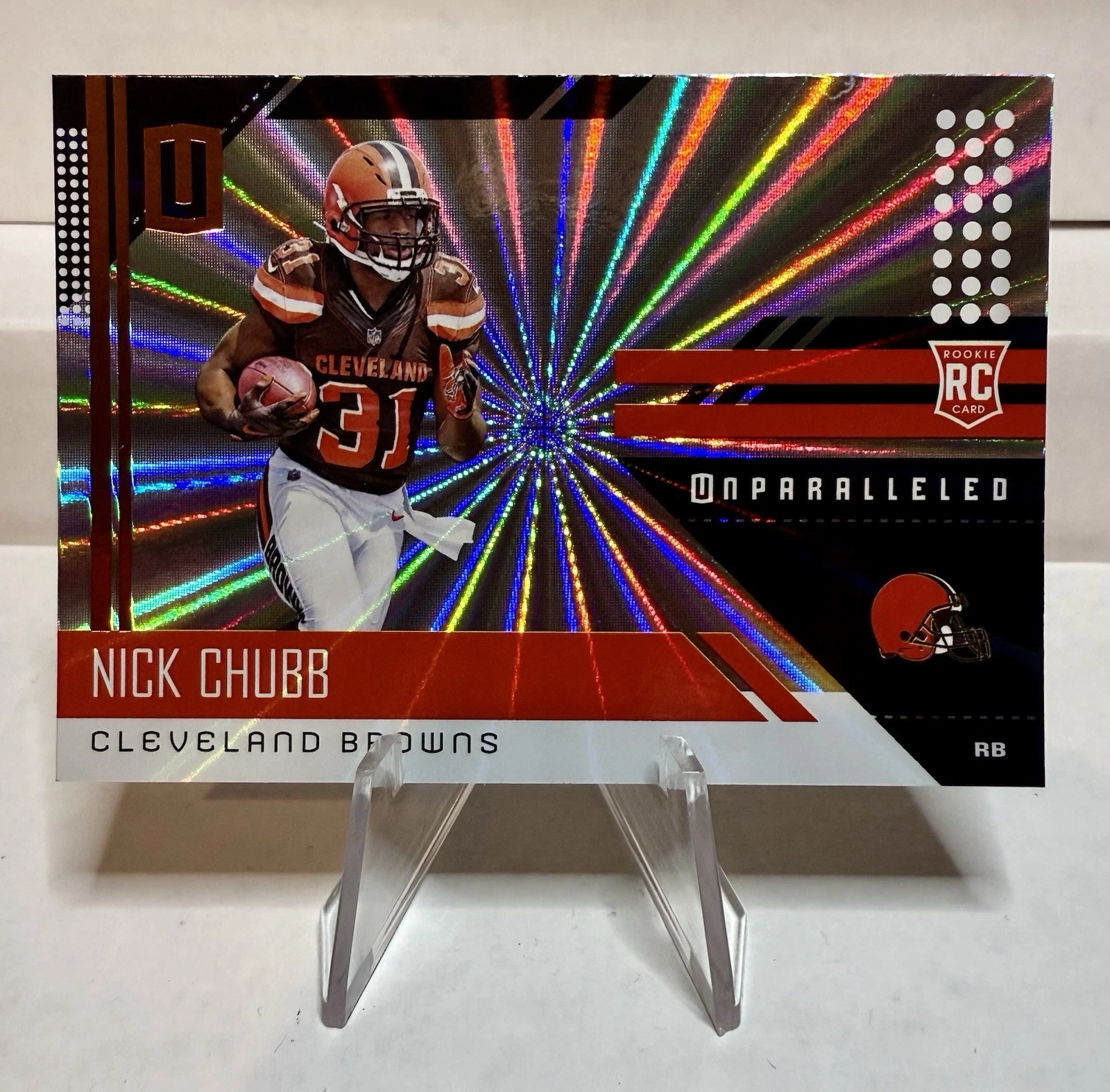 Nick Chubb Panini Unparalleled #216 Shine