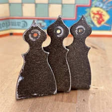 Set 4 Iron Corner Braces, Vintage Brackets, 3.5"