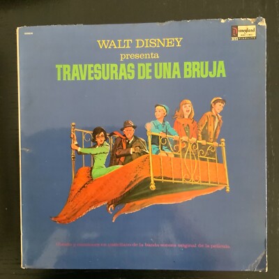 WALT DISNEY-TRAVESURAS DE UNA BRUJA-PELICULA-ORIGINAL 1973 DISNEYLAND VINYL