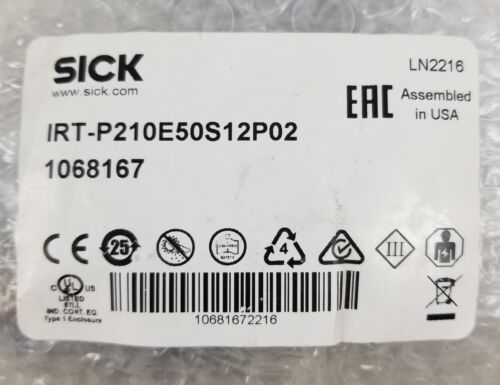 SICK IRT-P210E50S12 Photoelectric Proximity Sensor Zone Control NEW - Picture 3 of 10