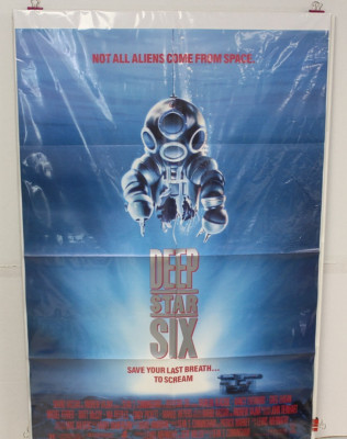ORG MOVIE POSTER DEEP STAR SIX 1sh 89'' Taurean Blacque, undersea horror thriller