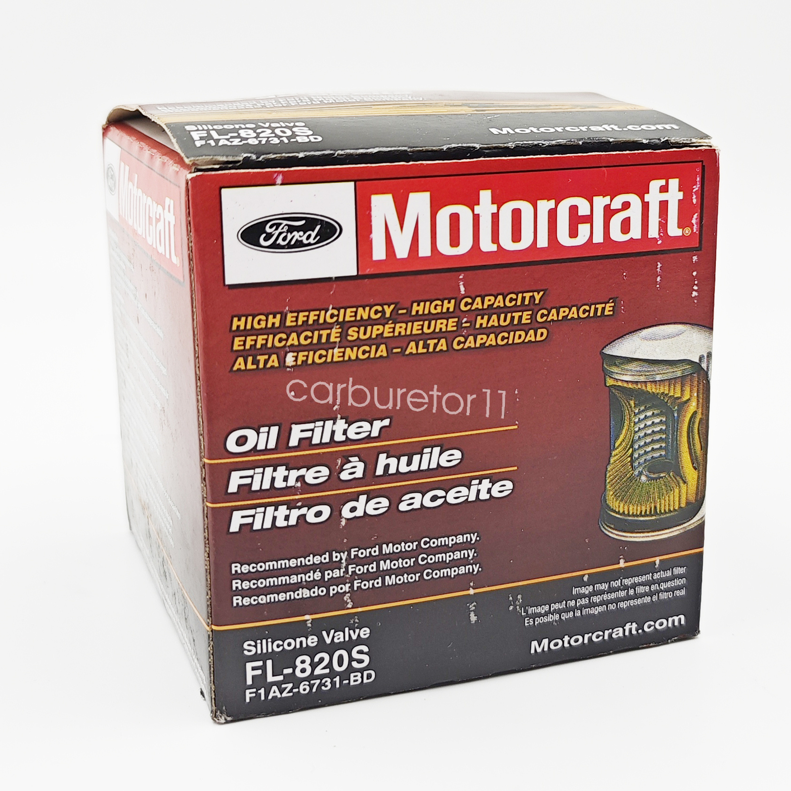 Ford OEM Engine Oil Filter Lincoln Mercury Motorcraft FL820S F1AZ6731BD