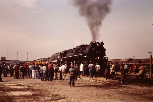 35mm Orig Slide SCX 4-8-4 #614 At Florence SC C&O Locomotive Blowing Steam - 第 1/3 張圖片