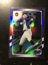 2021 Topps Chrome RYOTA ISOBATA ROOKIE RC NIPPON-HAM PURPLE Refractor /299 PWE