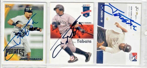 Jose Tabata MLB Original Autographed Items