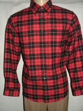NEW WOT BROOKS BROTHERS FLANNEL CASUAL SHIRT SIZE L COTTON GOLDEN FLEECE 065