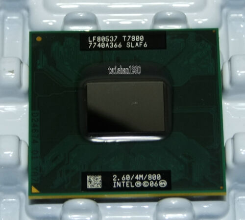 Processeur d'ordinateur portable Intel Core 2 Duo T7800 SLAF6 2,6 GHz 4 Mo 800 MHz PBGA479 PPGA478 - Photo 1/7