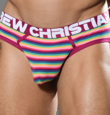 HOT! Andrew Christian Briefs XL Colony Stripe Brief w/ ALMOST NAKED® | eBay