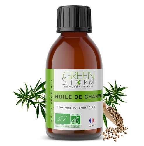 Huile végétale de Chanvre bio - 100% pure et naturelle - HEBBD - Green ...