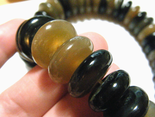 21" Vintage Modern Gerda Lynggaard Monies Graduated Wood Bead Necklace Denmark - Picture 5 of 6
