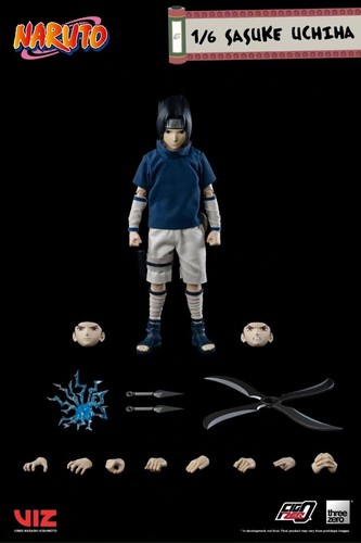 ThreeZero FigZero 1/6 Naruto Kid Sasuke Uchiha Scale Action Figure IN STOCK - Picture 3 of 8