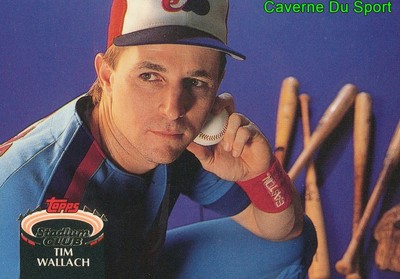 340  TIM WALLACH  MONTREAL EXPOS TOPPS BASEBALL CARD STADIUM CLUB 1992