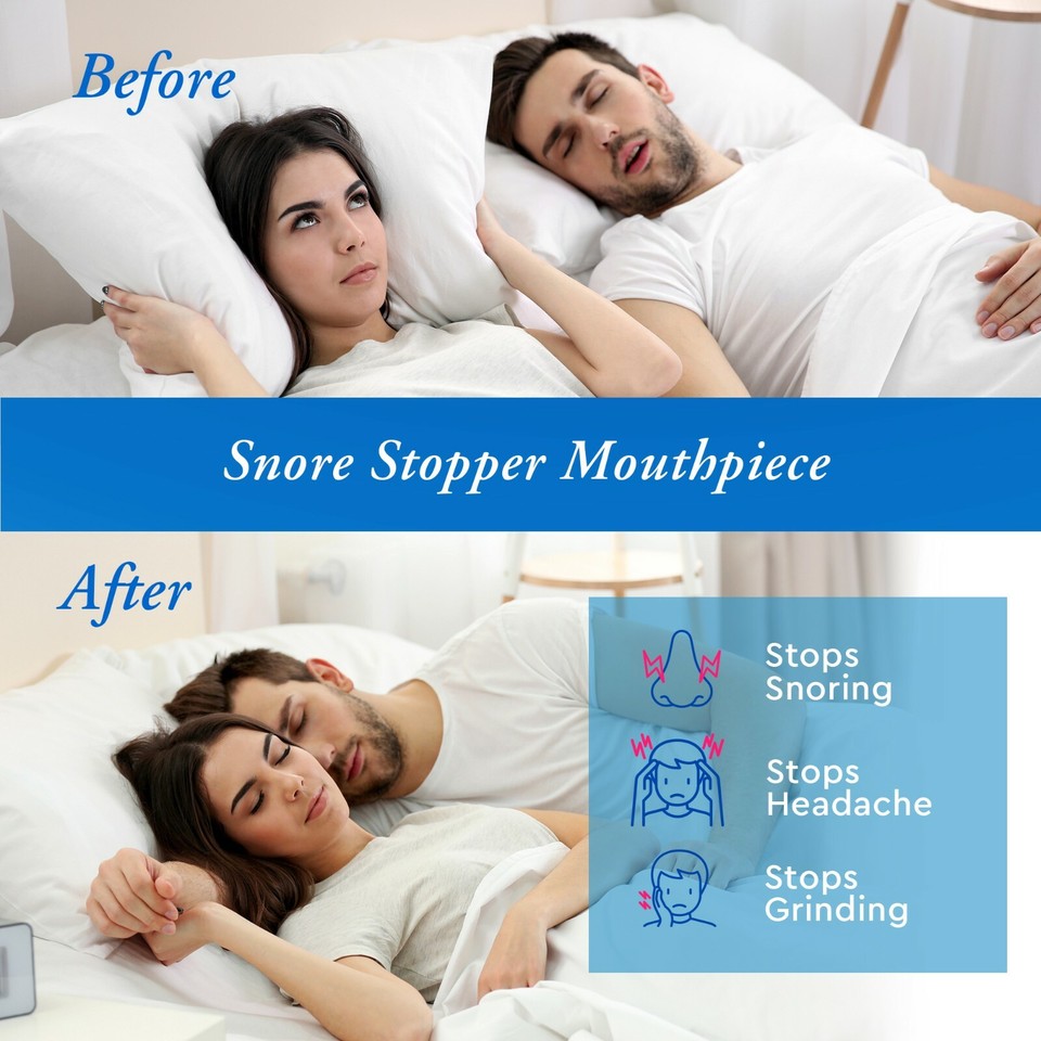 Stop Snoring Mouthpiece Sleep Apnea Guard Bruxism Anti Snore Pure Grind