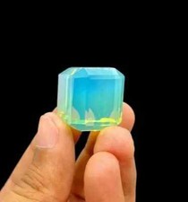120.5 Ct Natural Bi-Color Opal Cube Cut Welo Australian Certified Untreated Gem