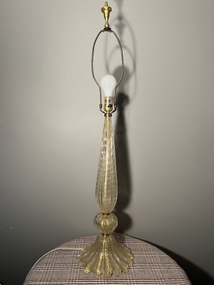 Vintage Barovier And Toso Cordonato D Oro Table Lamp 