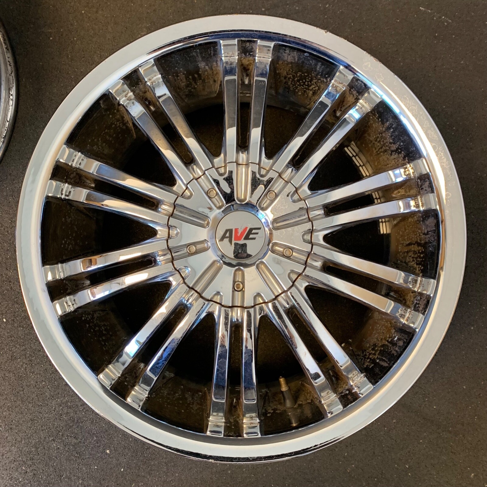 (4) Avenue 601 Chrome Wheels Rims + Caps 17x7.5 et40 5x100/5x114.3 TPMS eBay