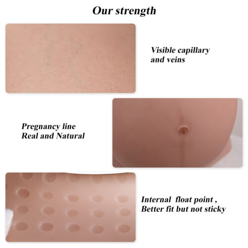 9 mesi silicone pancia finta artificiale finta gravidanza pancia bambino protuberanza incinta - Foto 3 di 13