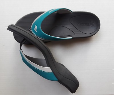 Powerstep Fusion New Women's Teal/Gray Orthotic Arch Support Sandals Sizes 6-11