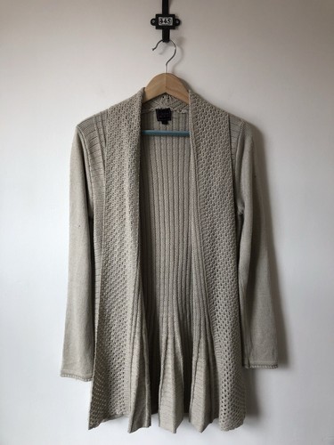 Colour Works Cream Beige Knit Longline 