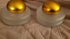 Vintage Pair Paloma Picasso Perfumed Candle Jar Empy Art Deco Style