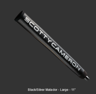 Scotty Cameron Titleist Black/Silver Matador Grip - Large 11