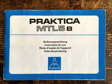 Praktica MTL5B MTL 5 B Manual - Text.German Etc. - Classic-Camera-Store