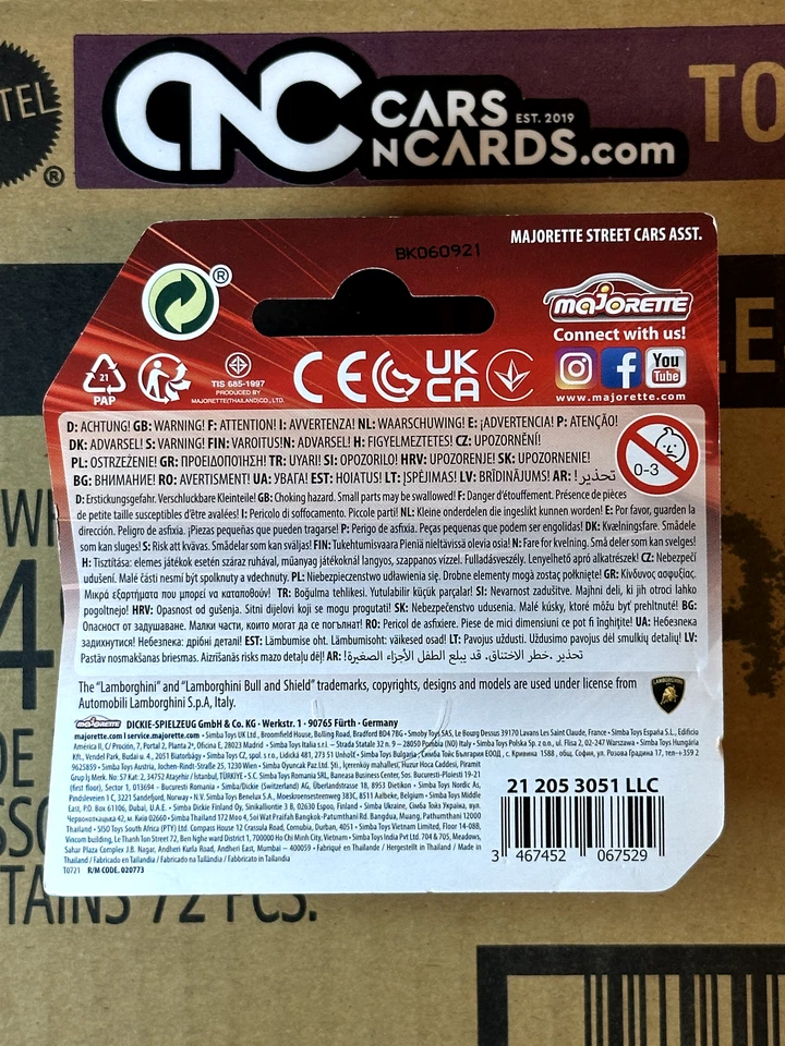 Majorette Street Cars Lamborghini Aventador Yellow - Изображение 3 из 3