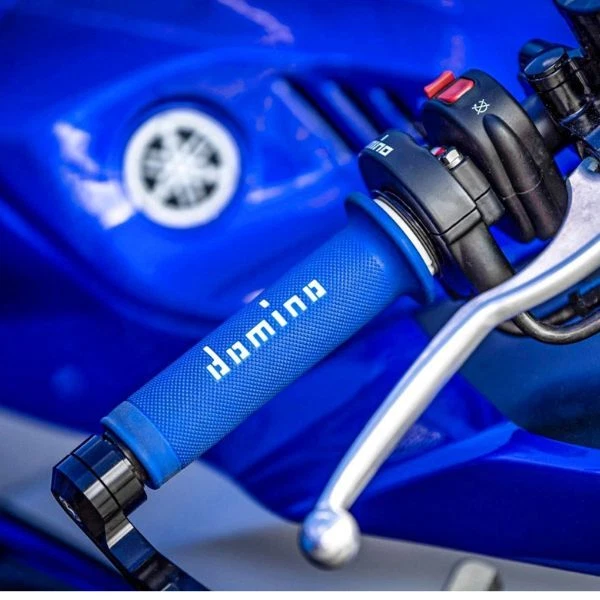 Domino Grips Blue White for Yamaha XT500 XT550 XT600 XT660 — 第 2/2 张图片