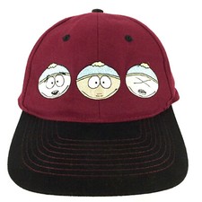 Vtg 90s South Park Cartman Hat Comedy Central Face Logo Trucker Baseball Dad Cap