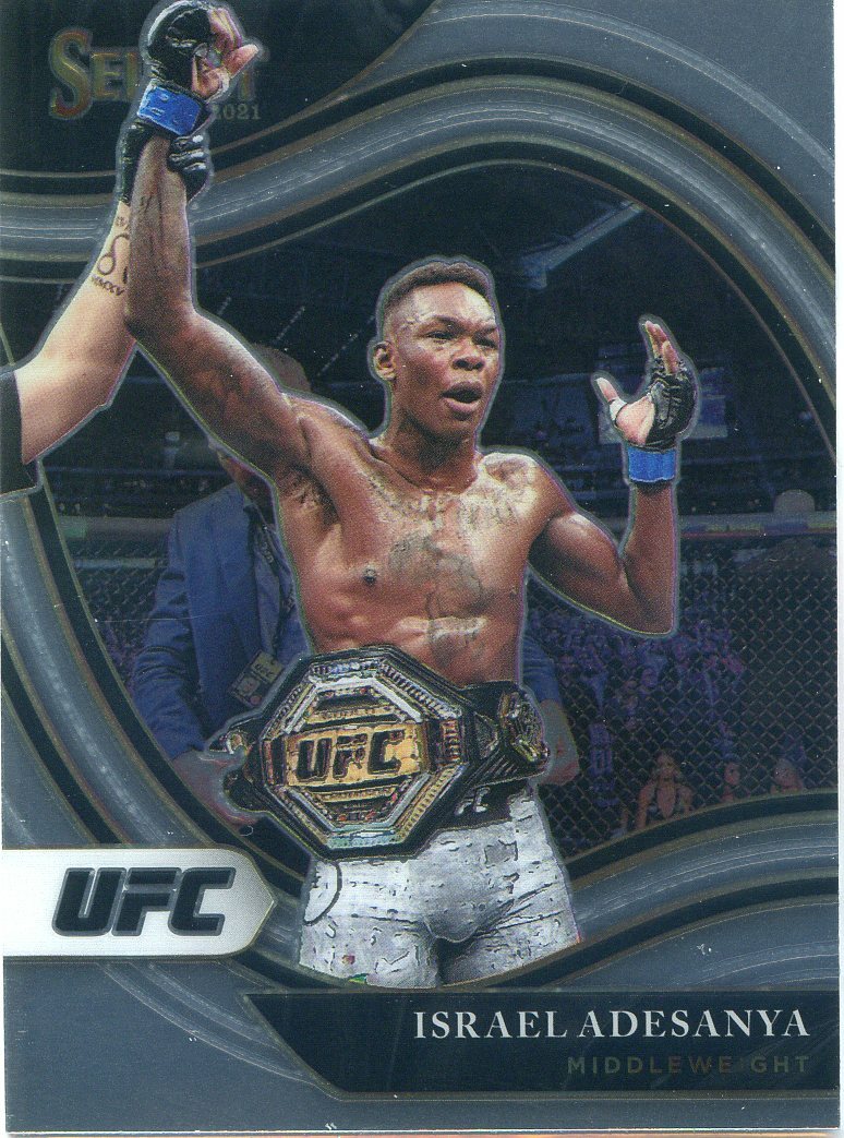 2021 Panini Select UFC ISRAEL ADESANYA OCTAGONSIDE SP No 233