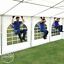 Miniaturansicht 4  - 4x8m PVC Partyzelt Bierzelt Zelt Gartenzelt Festzelt Pavillon grau-weiß NEU