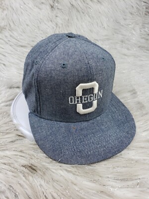 OREGON Gray Mens Hat Cap Adjustable