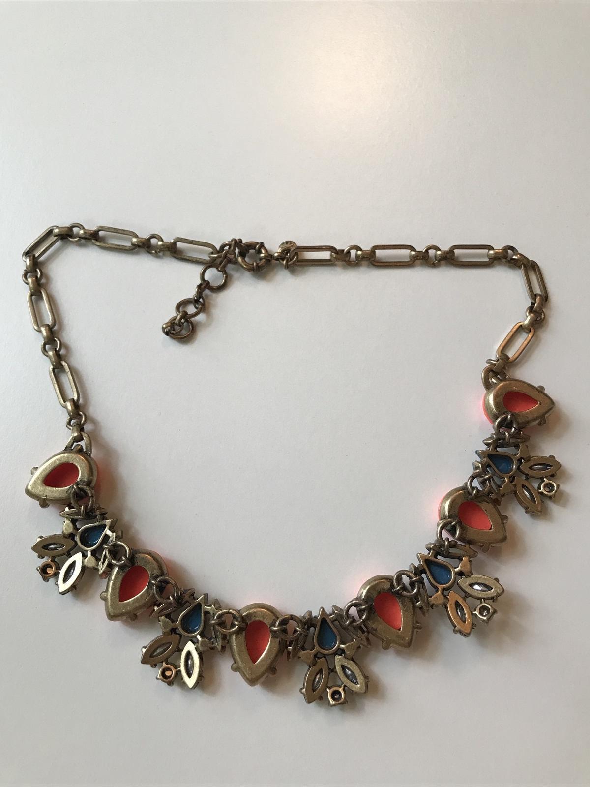 J.CREW EUC CORAL CRYSTALS STATEMENT NECKLACE - image 6